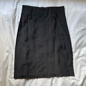 Vintage 90s Polka Dot Midi Skirt